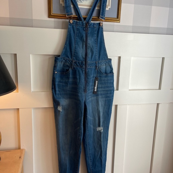 Dollhouse Classic Blue Overalls Size 16 - Picture 2 of 6